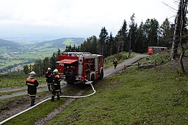 2016-10-08 (01) TLF-A 2000 St. Gotthard and TLF-A 4000 Texing at Bezirksübergreifende Übung in Schwabeck, Frankenfels.jpg