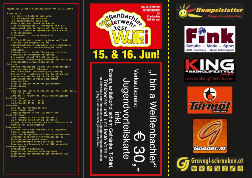 Weißenbachler Feuerwehrfest 2019
